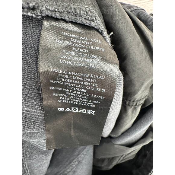 BDG Stretch High-Rise Flare Jeans Mens 39 Black Gray Medium Wash Distressed - Picture 9 of 12